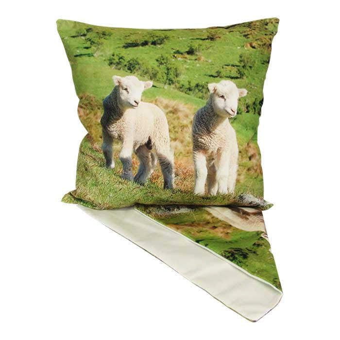 Lambs in Field Cushion - Image 2