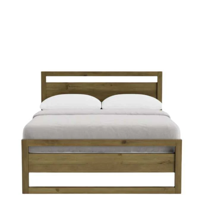 Larry Slatframe Mid Foot & Panelled headboard
