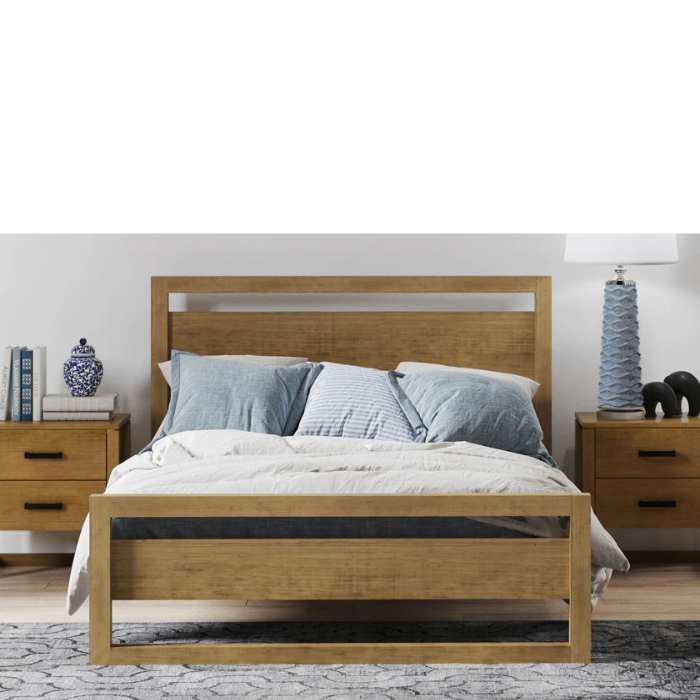 Larry Slatframe Mid Foot & Panelled headboard - Image 2