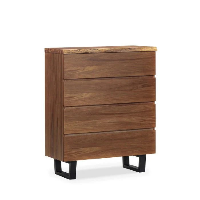 LiveEdge 4 Drawer Tallboy - Blackwood veneer - Image 3