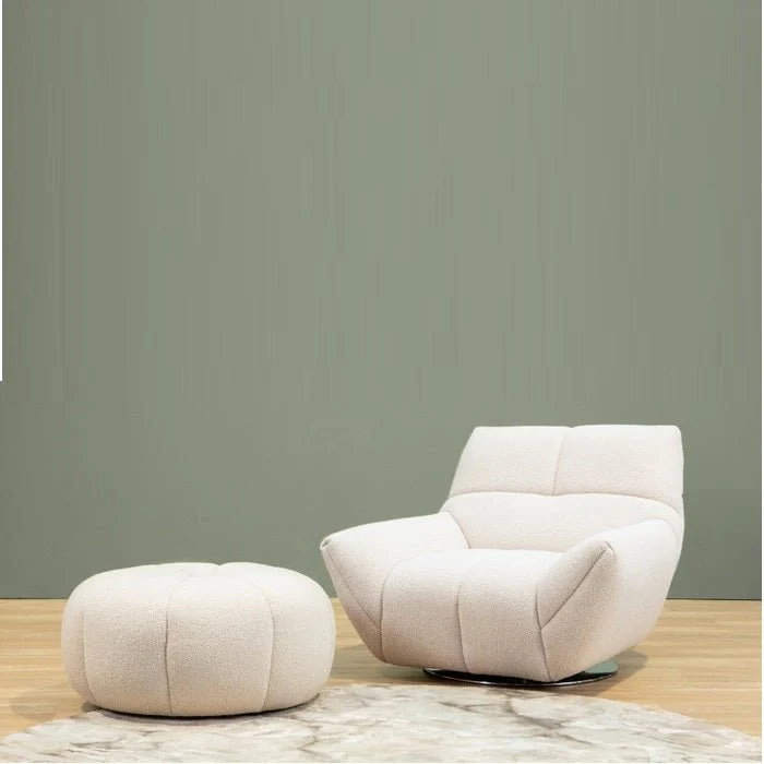 Lola Swivel Armchair in Fabric - Image 10