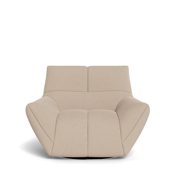 Lola Swivel Armchair in Fabric - Image 2