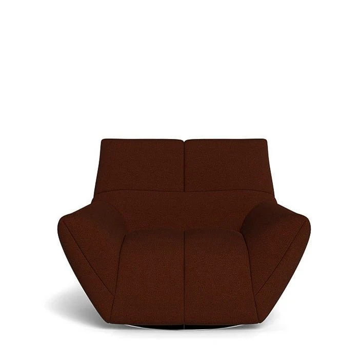 Lola Swivel Armchair in Fabric - Image 4