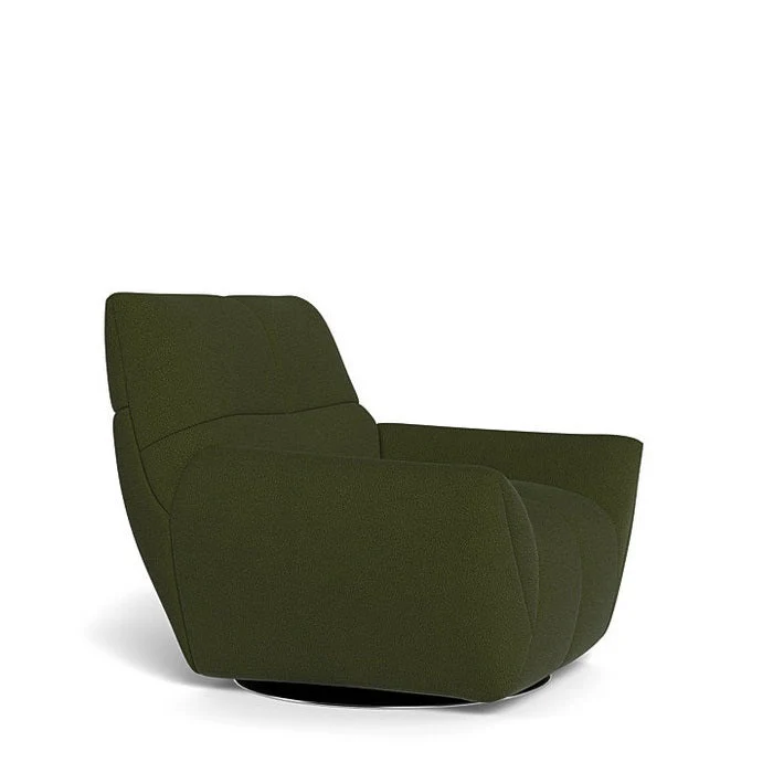 Lola Swivel Armchair in Fabric - Image 6