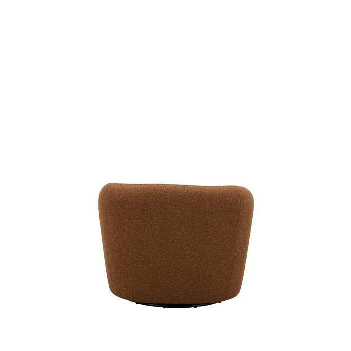 Luigi Swivel Armchair in Fabric - Image 2