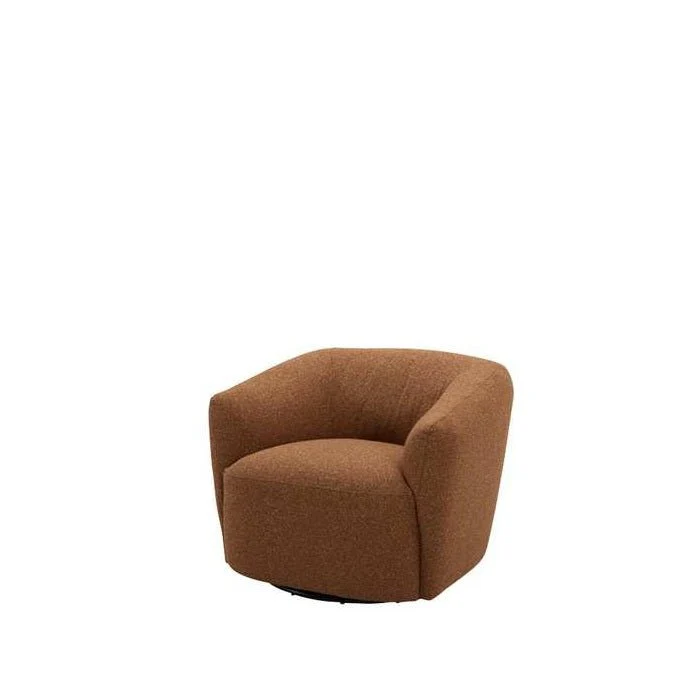 Luigi Swivel Armchair in Fabric - Image 3