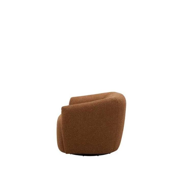 Luigi Swivel Armchair in Fabric - Image 4