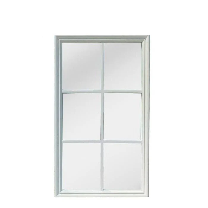 Matt White Framed Wall Mirror 1200h