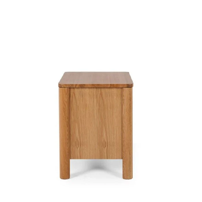 Meiko 2 Drawer Bedside - Crafted in Oak - Image 4
