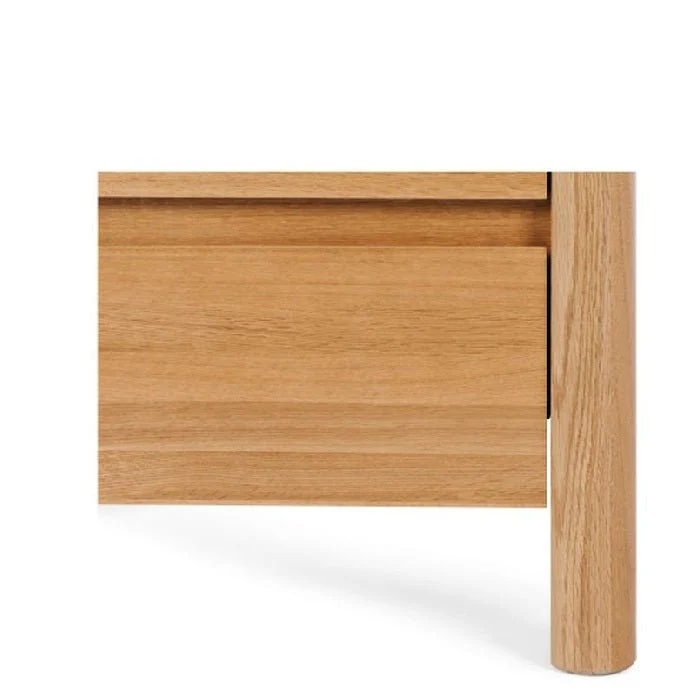 Meiko 2 Drawer Bedside - Crafted in Oak - Image 5