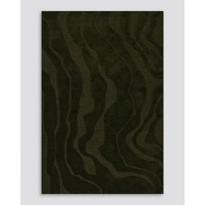 Mira Floor Rug - Olive (100% Wool) - Image 3
