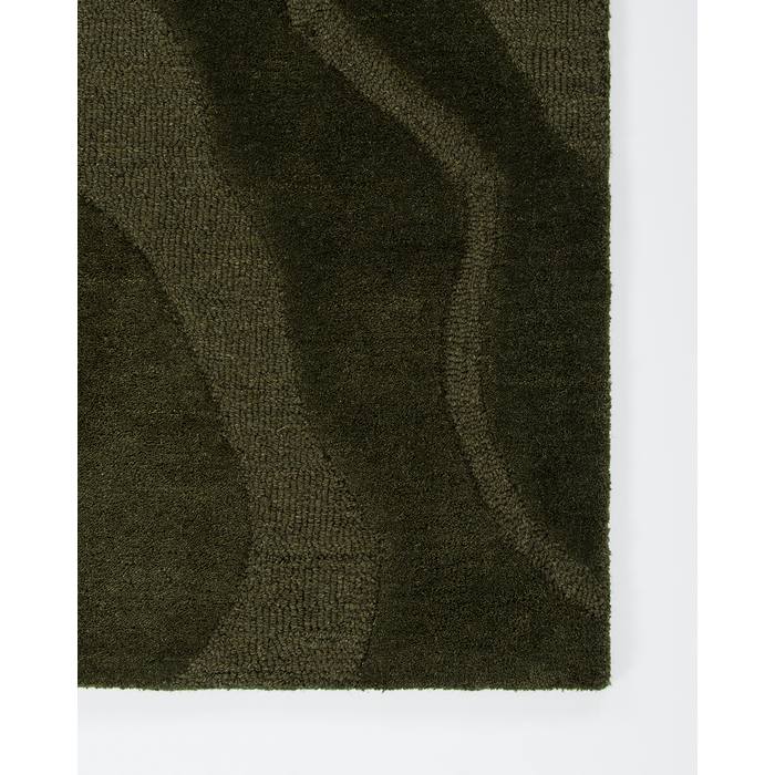 Mira Floor Rug - Olive (100% Wool) - Image 6