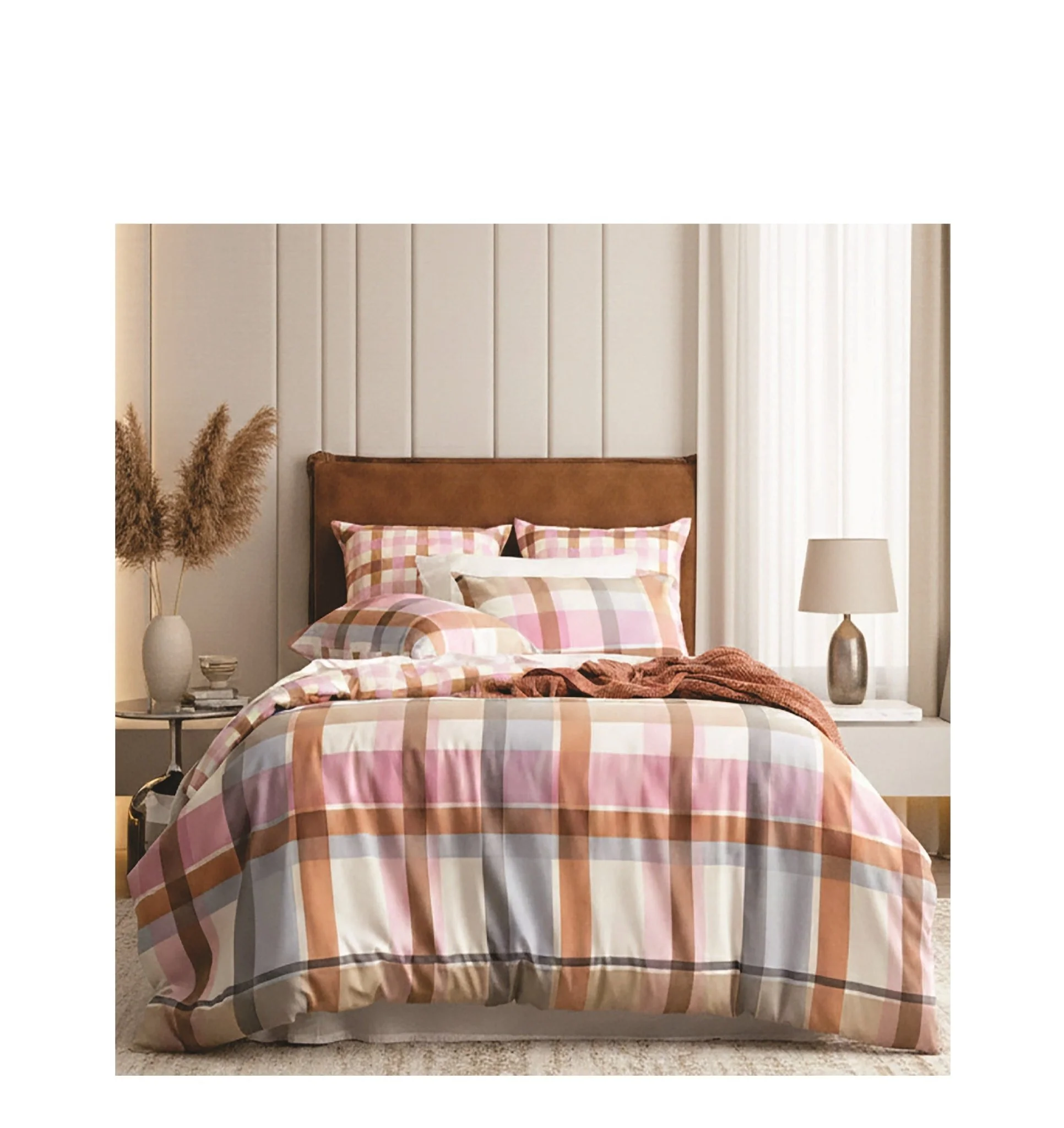 Miranda Check Quilt Cover Set