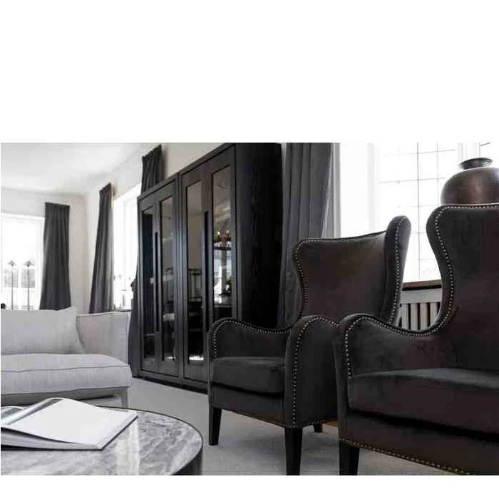 Mischa Armchair Dark Brown Velvet - Image 2