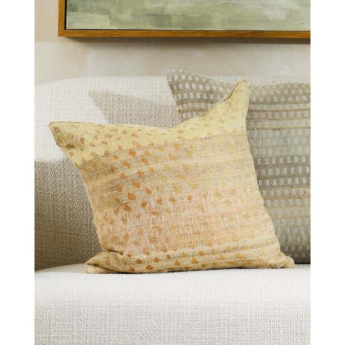 Mojave Desert Sand Cushion (Linen/Silk) - Image 2