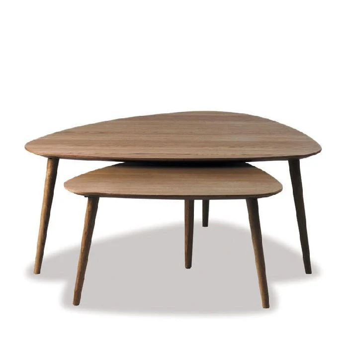 Naples Coffee Table Nest - Natural or Smoked Oak