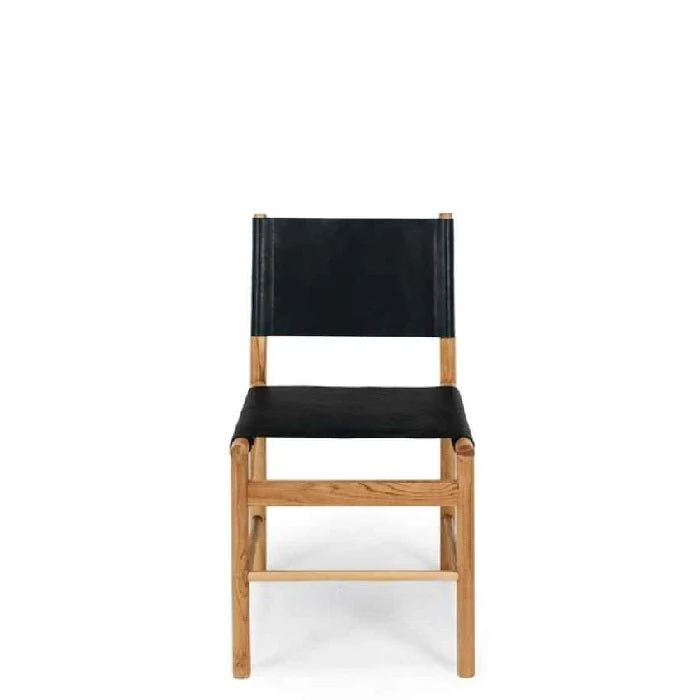 Ned Dining Chair - Teak and Leather  - Limited stock