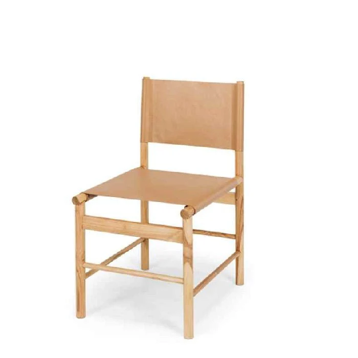 Ned Dining Chair - Teak and Leather  - Limited stock - Image 23