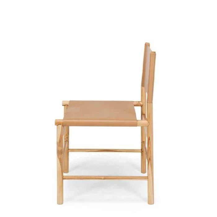 Ned Dining Chair - Teak and Leather  - Limited stock - Image 24