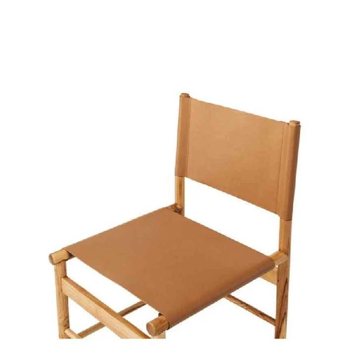 Ned Dining Chair - Teak and Leather  - Limited stock - Image 25