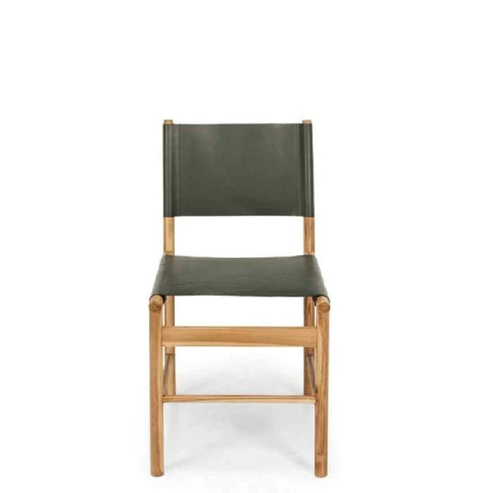 Ned Dining Chair - Teak and Leather  - Limited stock - Image 3