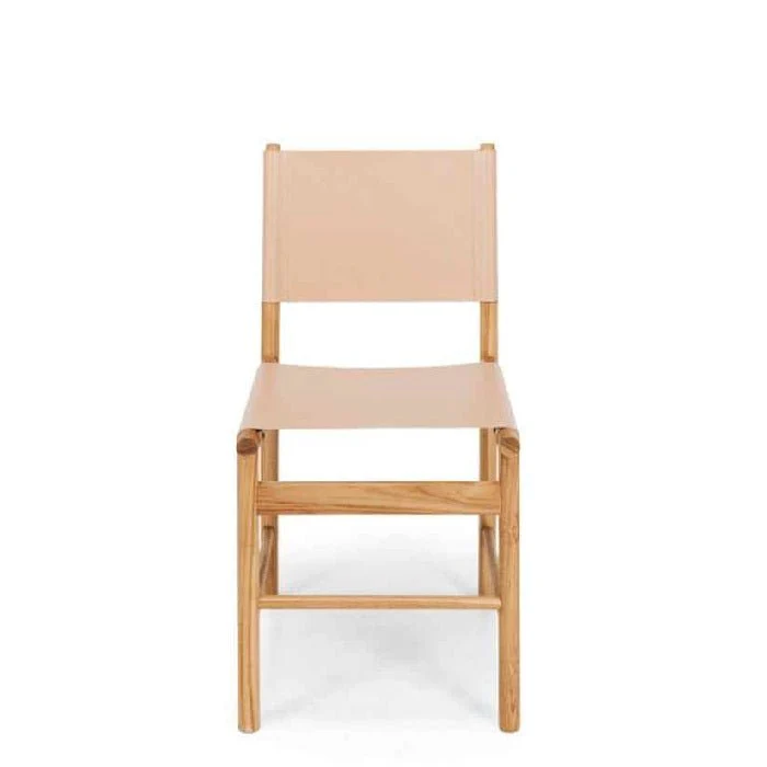 Ned Dining Chair - Teak and Leather  - Limited stock - Image 4
