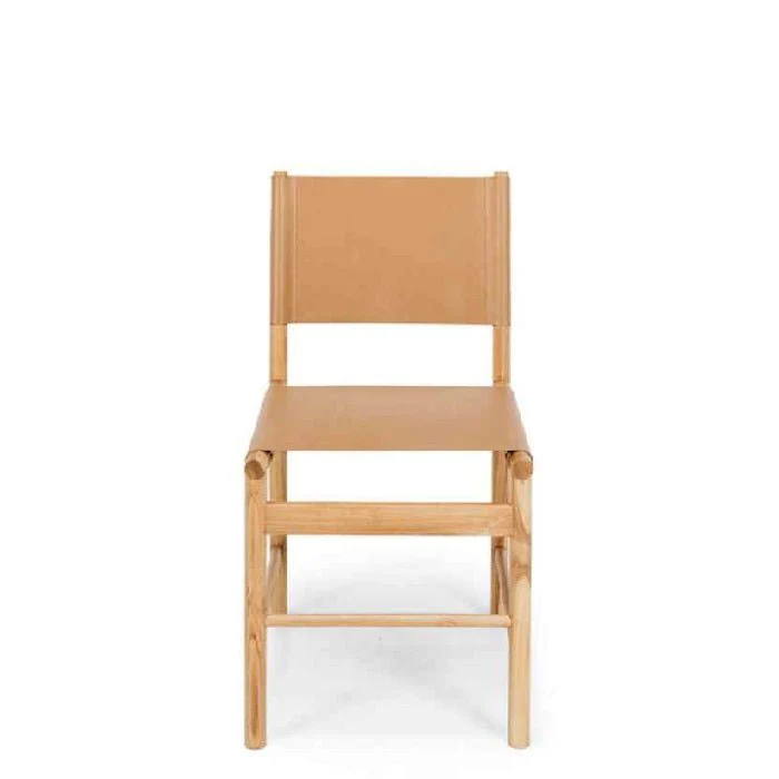 Ned Dining Chair - Teak and Leather  - Limited stock - Image 5