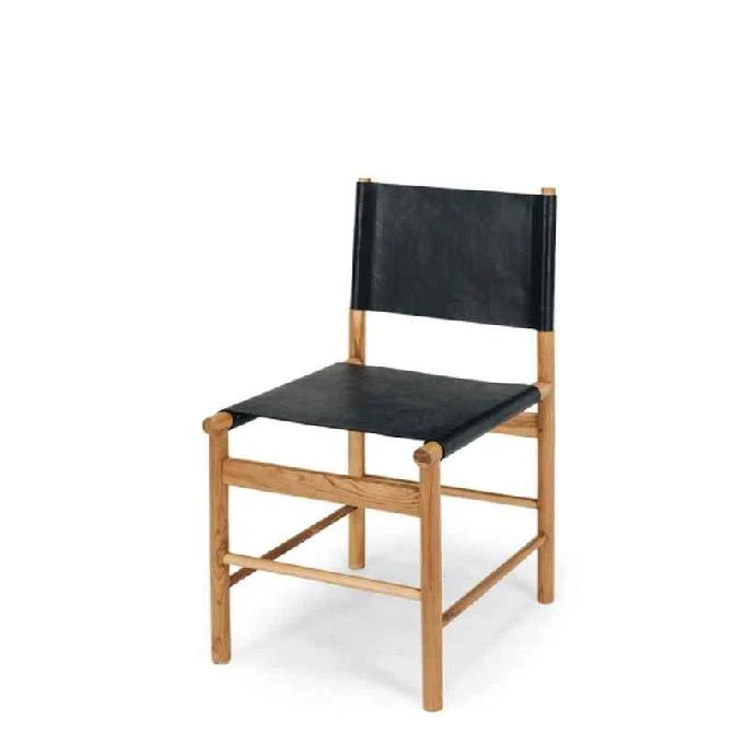 Ned Dining Chair - Teak and Leather  - Limited stock - Image 6