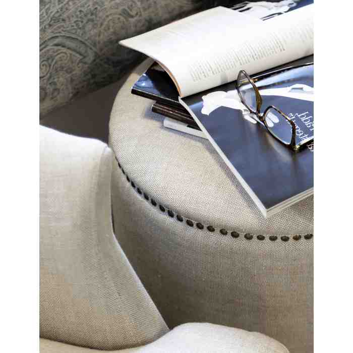 Nice Ottoman - Linen Sand - Image 3