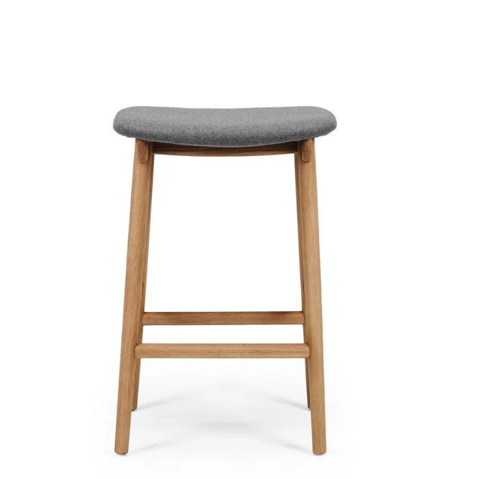 Niles Barstool (Natural Oak) Fabric - 660SH