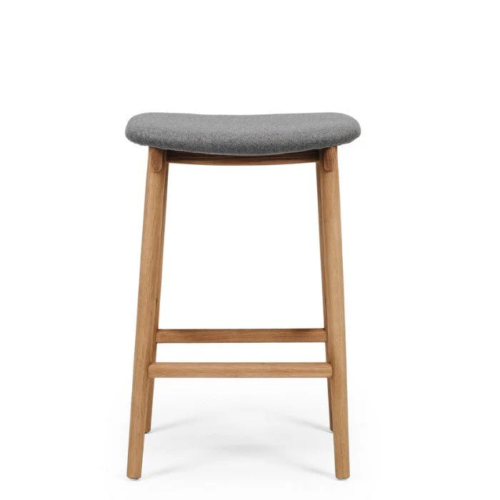 Niles Barstool (Natural Oak) Fabric - 660SH - Image 3