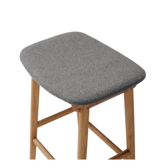 Niles Barstool (Natural Oak) Fabric - 660SH - Image 6