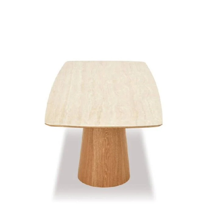 Norden & Norva Dining Suite 1800w (7pc) - Travertine Top - Image 3