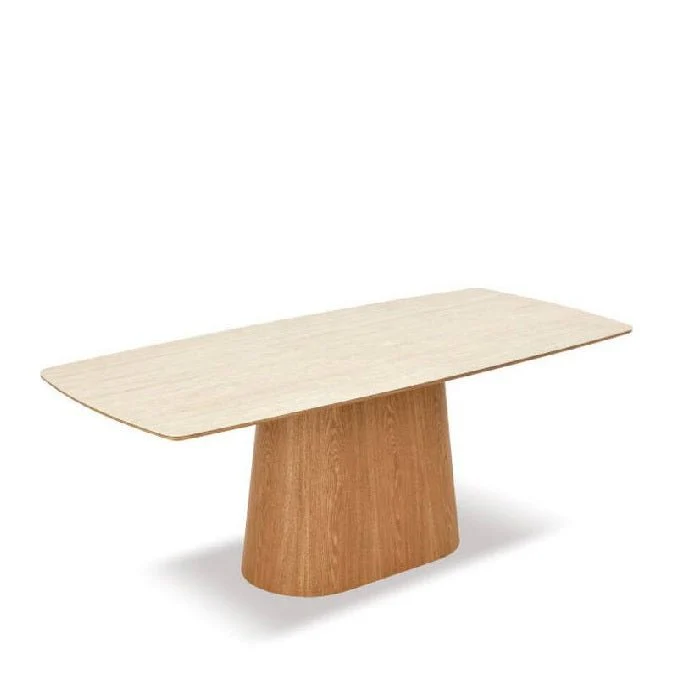 Norden & Norva Dining Suite 1800w (7pc) - Travertine Top - Image 4