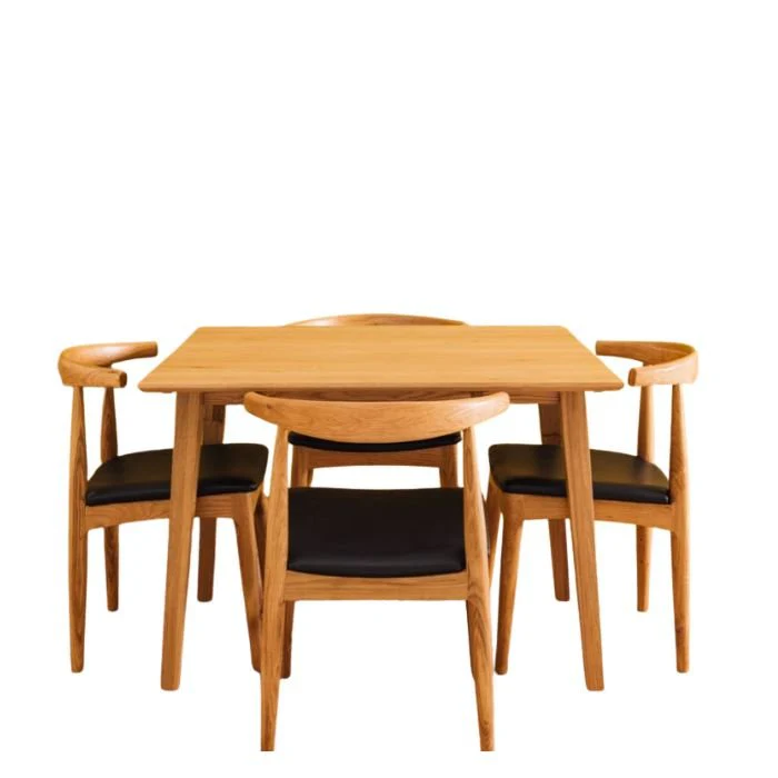 Nordik & Elbow Dining Suite Dropleaf 1020sq (4 Pce or 5 Pce) - Image 3