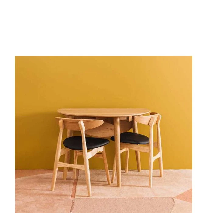 Nordik Dropleaf Table 1000dia (Seats 2-4) - Image 9
