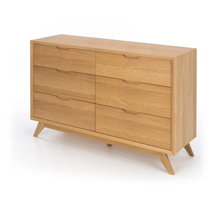Norway Chest 6 Drawer wide - Oak - Image 2