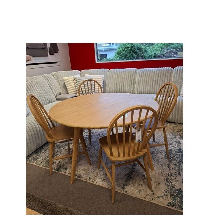 Oaky Dining Table 1400dia - sleeked curved lines - Image 4