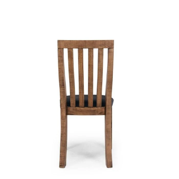 Oberon Dining Chair with padded seat - Pine - Image 4