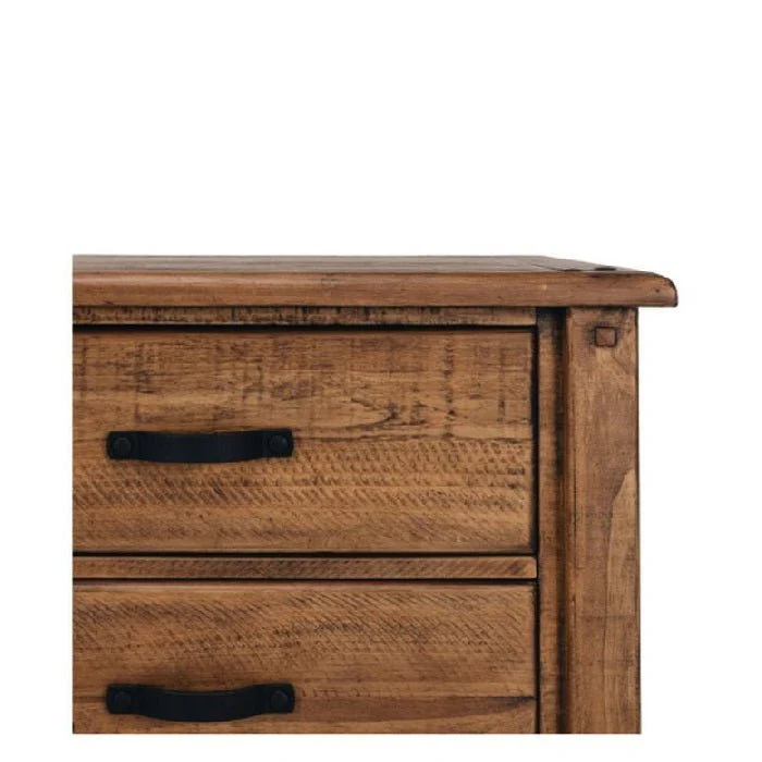 Oberon 6 Drawer Dresser & Mirror - Pine - Image 5
