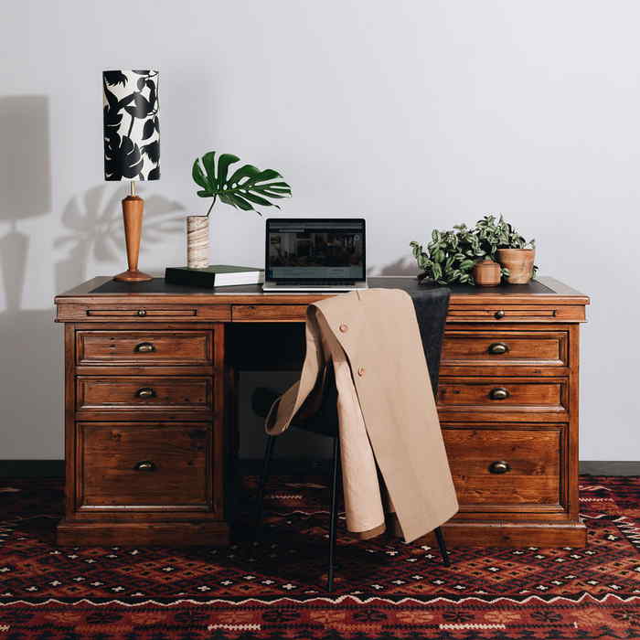 Office 6 Drawer Desk - Image 8