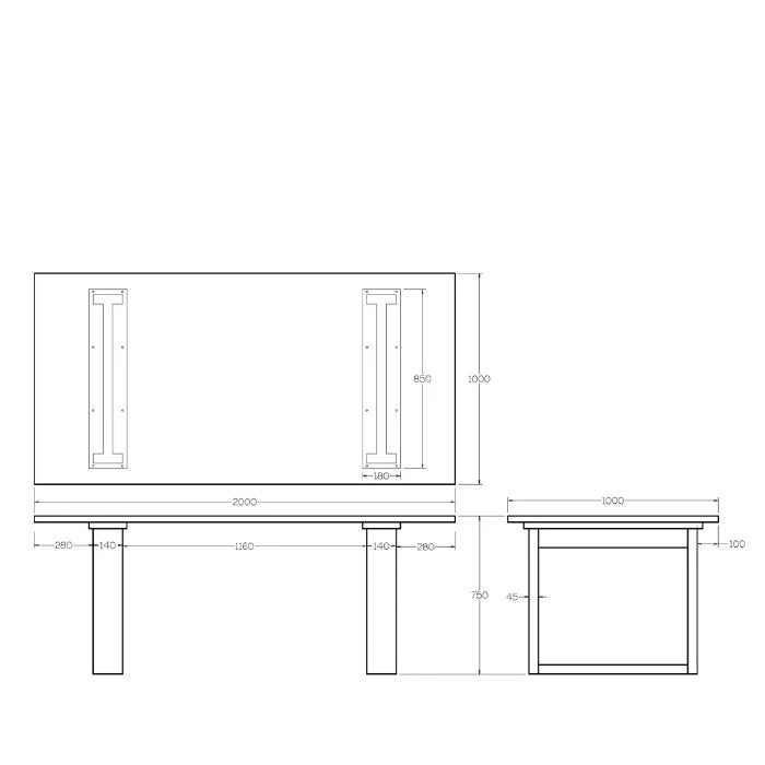 Ohope Dining Table - 4 Sizes to Suit - Ash - Image 10