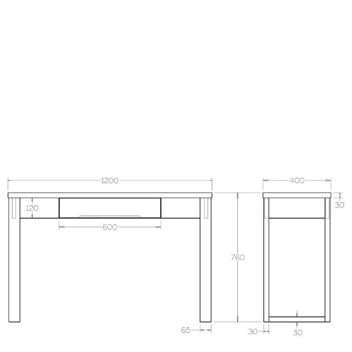 Ohope Hall Table with drawer - Ash - Image 11
