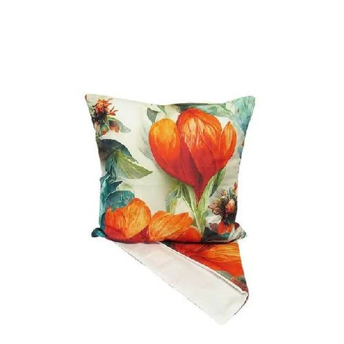 Orange Tulip Cushion - Image 2