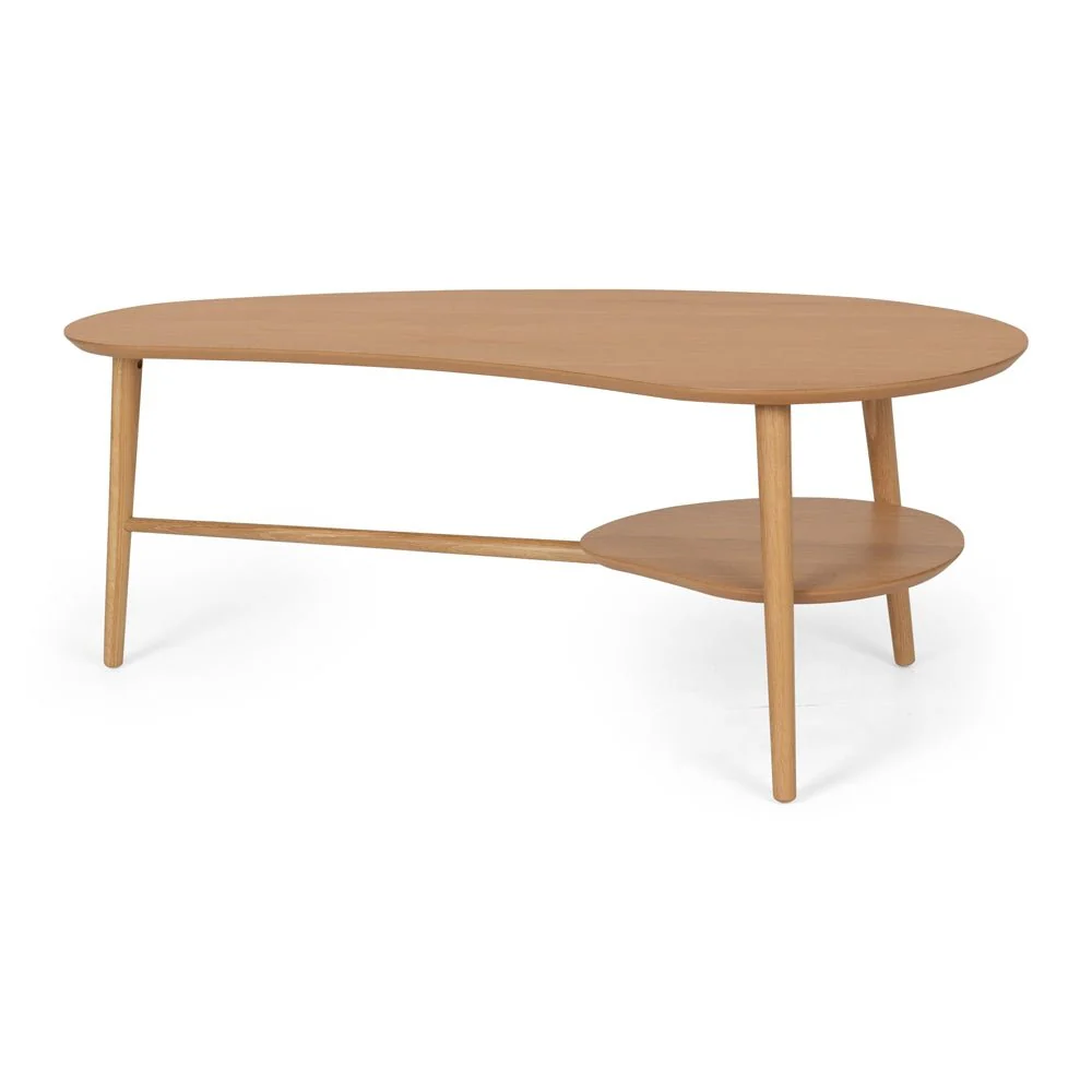 Oslo Coffee Table Shaped with Shelf - Image 3
