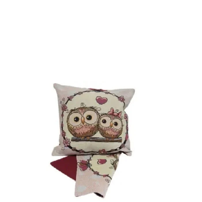 Owl Sweethearts Cushion - Image 2