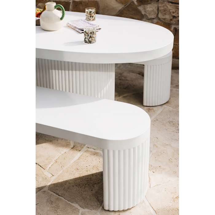 Palisade & Bench Concrete Outdoor Dining Suite 2000w - Limited stock - Image 15