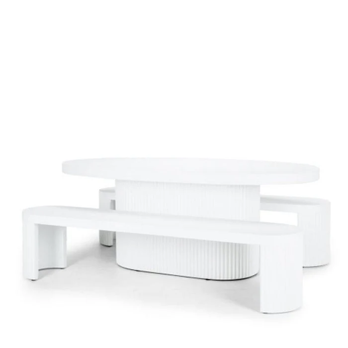 Palisade & Bench Concrete Outdoor Dining Suite 2000w - Limited stock - Image 3