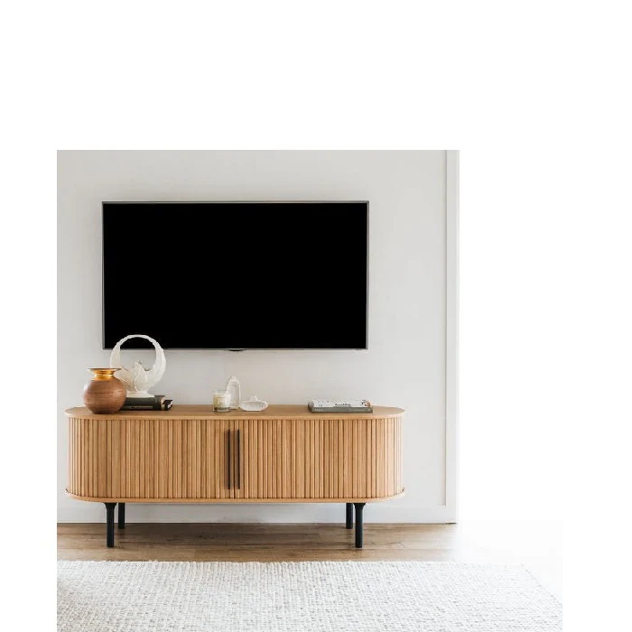 Palliser TV Unit 1500w - Oak - Image 12