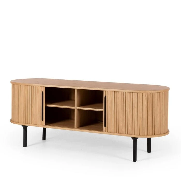 Palliser TV Unit 1500w - Oak - Image 4